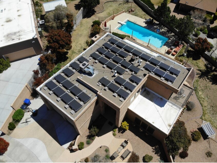 SunState Solar | solar power systems| a roof with solar panels on it
